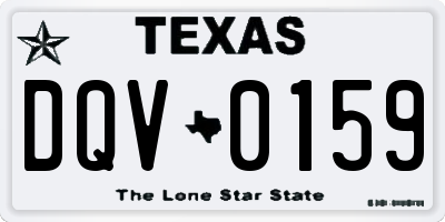 TX license plate DQV0159
