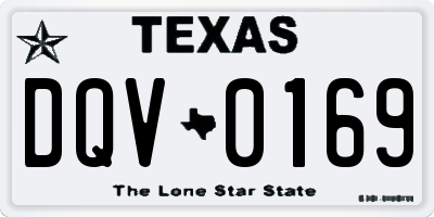 TX license plate DQV0169