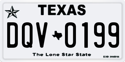 TX license plate DQV0199