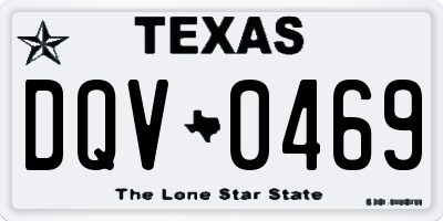 TX license plate DQV0469