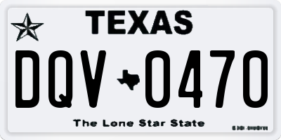 TX license plate DQV0470
