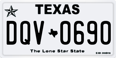 TX license plate DQV0690
