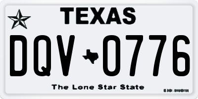 TX license plate DQV0776