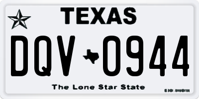 TX license plate DQV0944