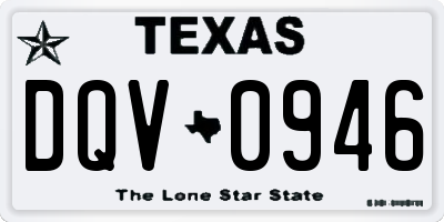 TX license plate DQV0946