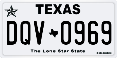 TX license plate DQV0969