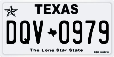 TX license plate DQV0979