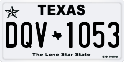 TX license plate DQV1053