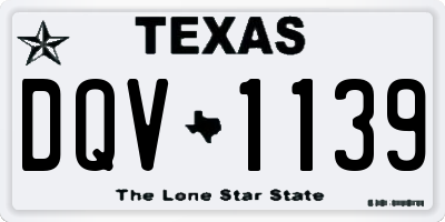 TX license plate DQV1139