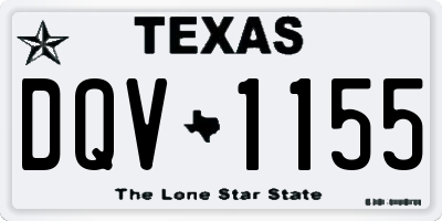 TX license plate DQV1155