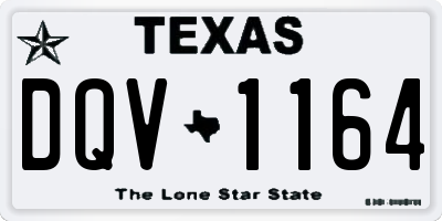 TX license plate DQV1164