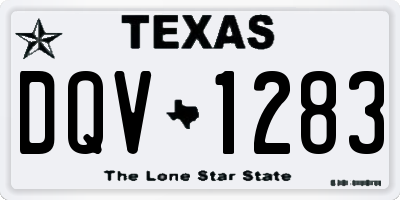 TX license plate DQV1283
