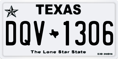 TX license plate DQV1306
