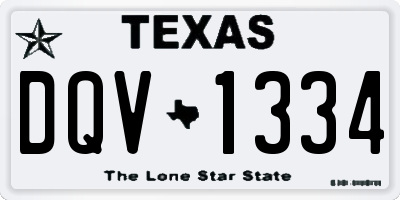 TX license plate DQV1334