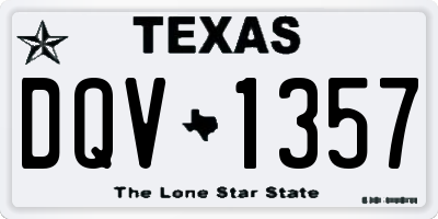 TX license plate DQV1357