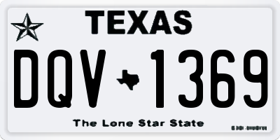 TX license plate DQV1369