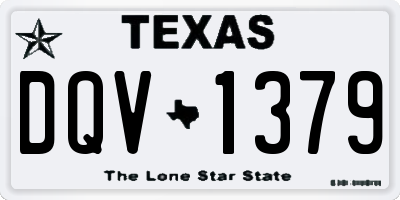 TX license plate DQV1379
