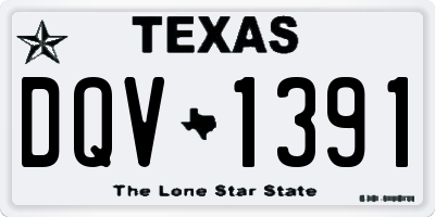 TX license plate DQV1391