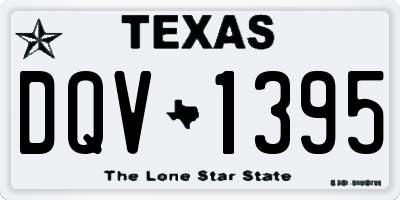 TX license plate DQV1395
