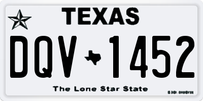 TX license plate DQV1452