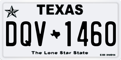 TX license plate DQV1460