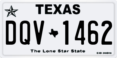 TX license plate DQV1462