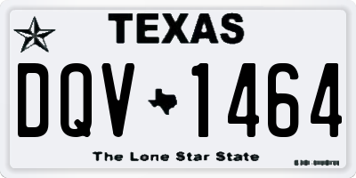 TX license plate DQV1464