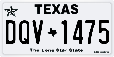 TX license plate DQV1475