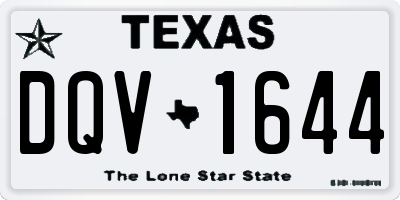TX license plate DQV1644