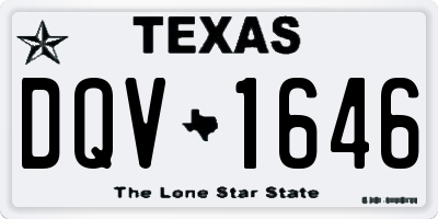 TX license plate DQV1646