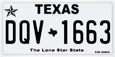 TX license plate DQV1663