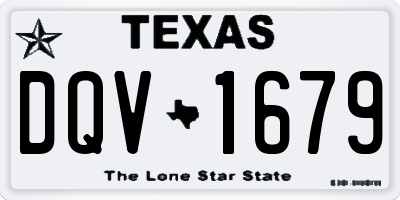 TX license plate DQV1679