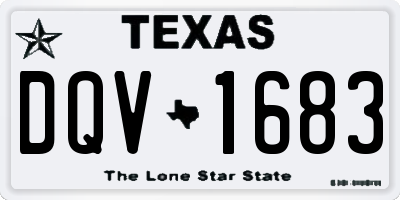 TX license plate DQV1683