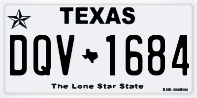 TX license plate DQV1684