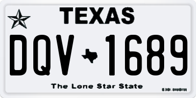 TX license plate DQV1689