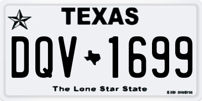 TX license plate DQV1699