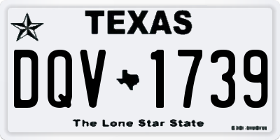 TX license plate DQV1739
