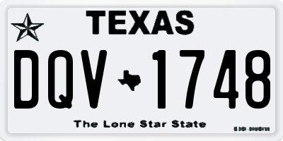 TX license plate DQV1748