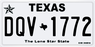 TX license plate DQV1772