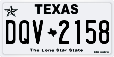 TX license plate DQV2158