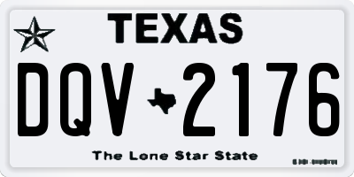 TX license plate DQV2176