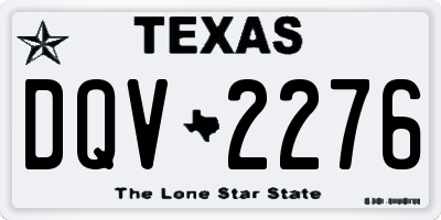 TX license plate DQV2276