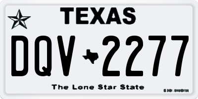 TX license plate DQV2277