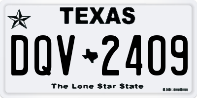 TX license plate DQV2409