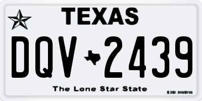 TX license plate DQV2439