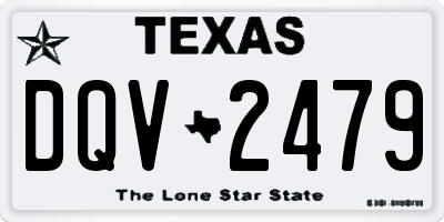 TX license plate DQV2479