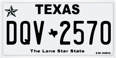 TX license plate DQV2570