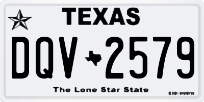 TX license plate DQV2579