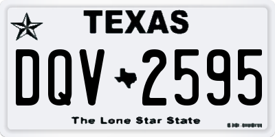 TX license plate DQV2595