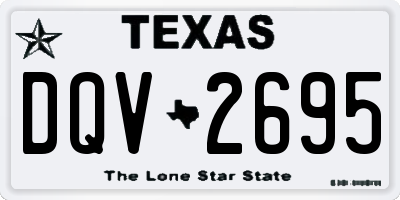 TX license plate DQV2695